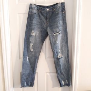 Fashion distressed jeans